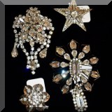 J149. Rhinestone pins.